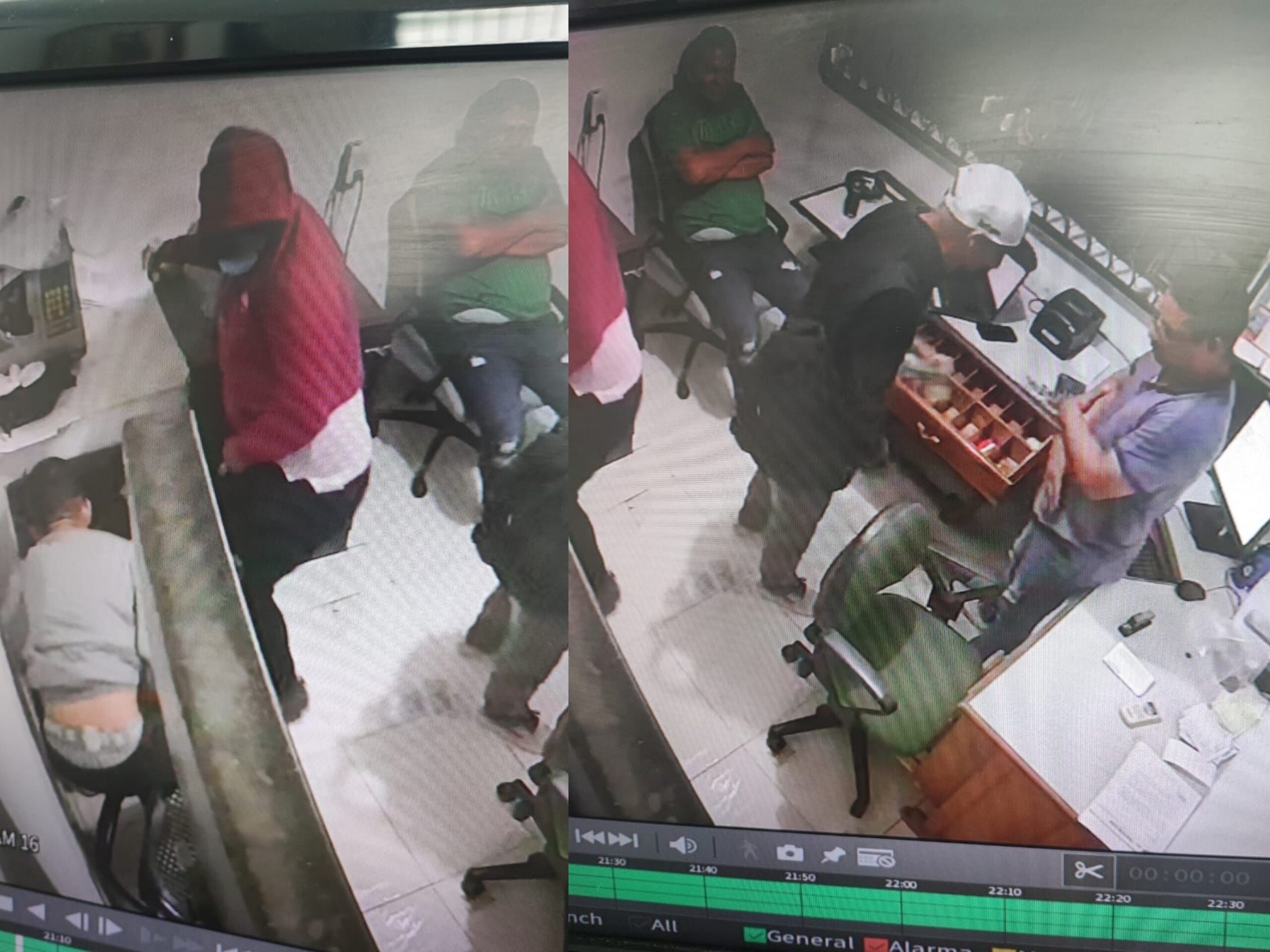 En video: hombres armados asaltaron empresa de transporte en Soledad